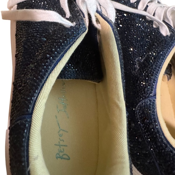 Blue by Betsey Johnson Sidny Rhinestone Embellished  Platform Lace up (7.5) - Picture 11 of 14